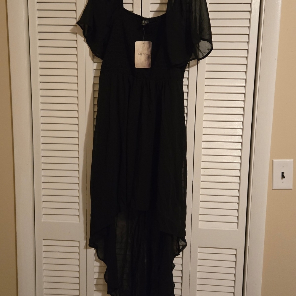 Lily Rose Black High Low Dress